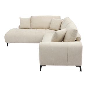 Corner sofa Veneto right corner beige fabric 298X208X85CM