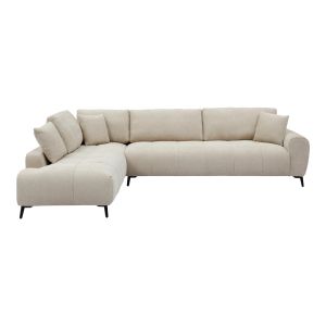 Corner sofa Veneto right corner beige fabric 298X208X85CM