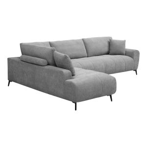 Corner sofa Veneto right corner gray fabric 298X208X85CM