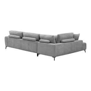 Corner sofa Veneto right corner gray fabric 298X208X85CM