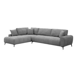 Corner sofa Veneto right corner gray fabric 298X208X85CM