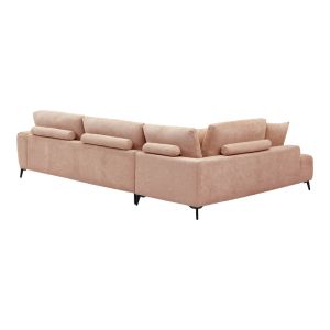 Corner sofa Veneto right corner, fabric, rotten apple, 298X208X85CM