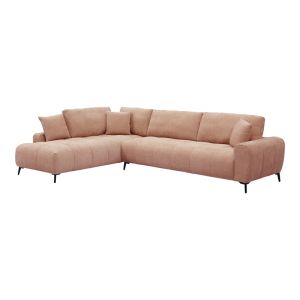 Corner sofa Veneto right corner, fabric, rotten apple, 298X208X85CM