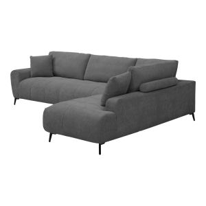 Corner sofa Veneto left corner anthracite fabric 298X208X85CM