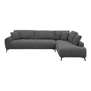 Corner sofa Veneto left corner anthracite fabric 298X208X85CM