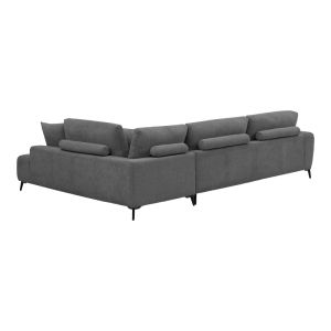 Corner sofa Veneto left corner anthracite fabric 298X208X85CM