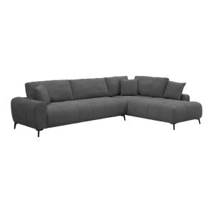 Corner sofa Veneto left corner anthracite fabric 298X208X85CM