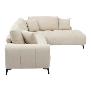 Corner sofa Veneto left corner beige fabric 298X208X85CM