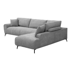 Corner sofa Veneto left corner gray fabric 298X208X85CM