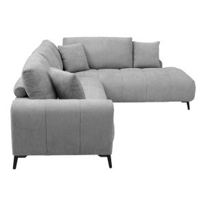 Corner sofa Veneto left corner gray fabric 298X208X85CM