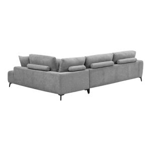 Corner sofa Veneto left corner gray fabric 298X208X85CM