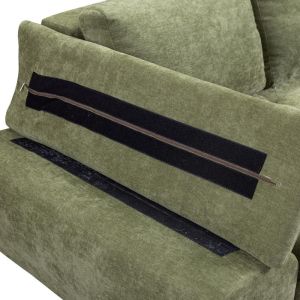 Corner sofa bed Andi right corner green color 268X185X79CM