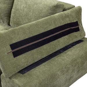 Corner sofa bed Andi left corner green color 268X185X79CM