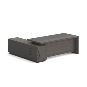 Vip desk in right corner, gray walnut