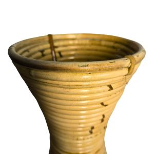 Ваза Virnia от ратан в естествен цвят D40x70см