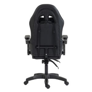 Геймърски стол Stratus HM1231.01 черно Pvc-с възглавнички за лумбална опора и опора за главата 62X62X119HСМ.
