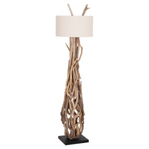 Декоративен лампион Altar HM4872 Driftwood-бял Pvc абажур Φ44.5X167HСМ.