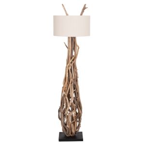 Декоративен лампион Altar HM4872 Driftwood-бял Pvc абажур Φ44.5X167HСМ.