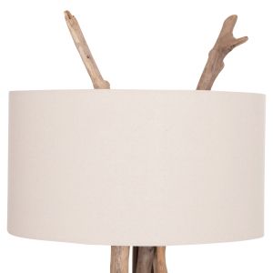 Декоративен лампион Altar HM4872 Driftwood-бял Pvc абажур Φ44.5X167HСМ.