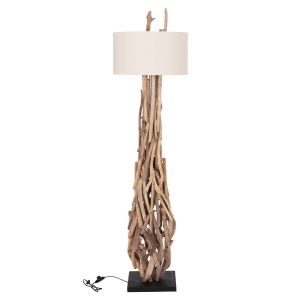 Декоративен лампион Altar HM4872 Driftwood-бял Pvc абажур Φ44.5X167HСМ.