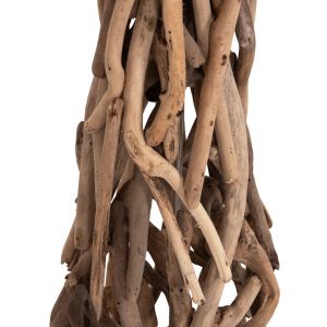 Декоративен лампион Altar HM4872 Driftwood-бял Pvc абажур Φ44.5X167HСМ.