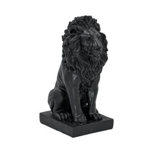 Декоративна фигура лъв FL243905 черно-златист цвят 10X13X25СМ