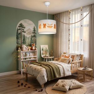 Детски полилей Wooda led E27 многоцветен PVC D30x20см