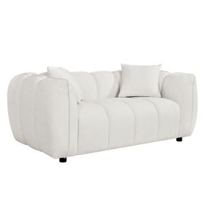 Диван 2-местен Lykke HM3324.02 екрю текстил 172X89X70HСМ.