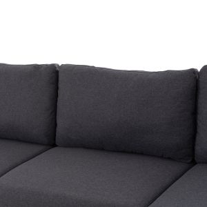 Диван десен ъгъл Anton HM3340.01R сив текстил-метални крака 260X130X84HСМ.