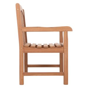 Градинска 2-местна пейка Elena HM6651 тиково дърво-натурален цвят 120X60X95HСМ.