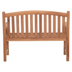 Градинска 2-местна пейка Elena HM6651 тиково дърво-натурален цвят 120X60X95HСМ.