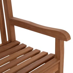 Градинска 2-местна пейка Elena HM6651 тиково дърво-натурален цвят 120X60X95HСМ.