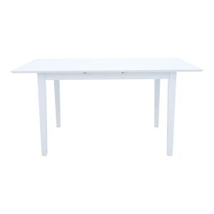 Комплект маса и столове Dallan Mabor 5 части бяло каучуково дърво 120-150x80x73.8 см