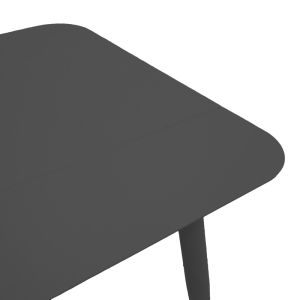Комплект маса и столове Heven Vista от 3 части черен алуминий 80x80x72см