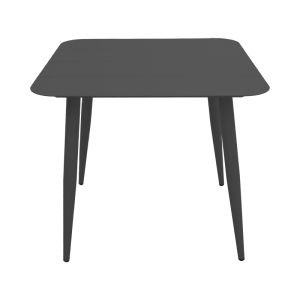Комплект маса и столове Heven Vista от 5 части черен алуминий 80x80x72см