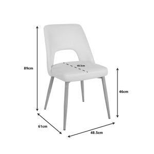 Murde table and chairs set and Domonic black table D120x75cm Set of 5 pieces