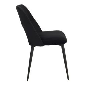 Murde table and chairs set and Domonic black table D120x75cm Set of 5 pieces