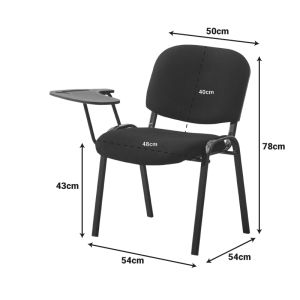 Конферентен стол с катедра Lector черен 54x54x78см