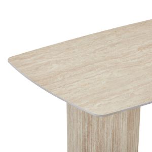 Маса Loosir от MDF-пясъчник с травертинова имитация 180x90x74см
