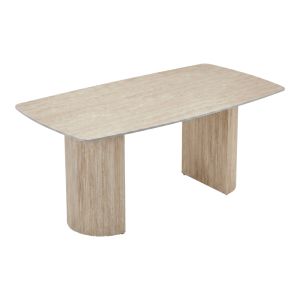 Маса Loosir от MDF-пясъчник с травертинова имитация 180x90x74см