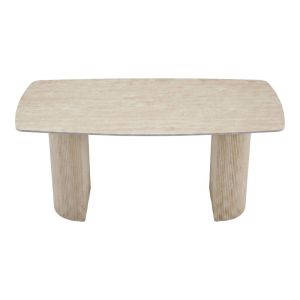 Маса Loosir от MDF-пясъчник с травертинова имитация 180x90x74см