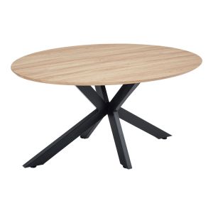 Маса Makrey Sonoma MDF-черни метални крака 160x90x75см