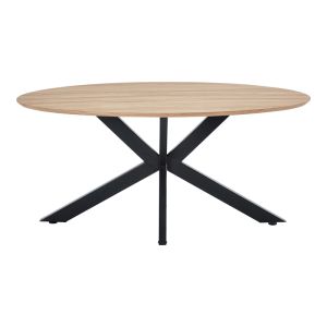 Маса Makrey Sonoma MDF-черни метални крака 160x90x75см