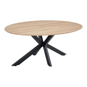 Маса Makrey Sonoma MDF-черни метални крака 180x90x75см