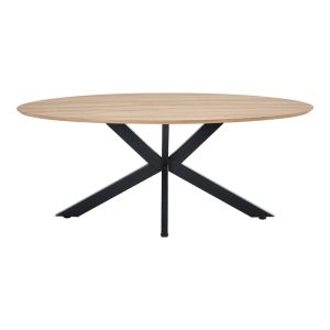 Маса Makrey Sonoma MDF-черни метални крака 180x90x75см
