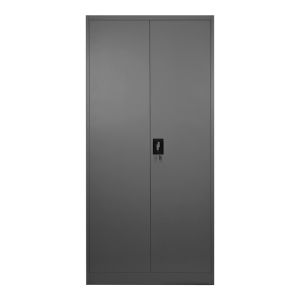 Метален шкаф Zogi с преграда в антрацитен цвят 90x45x180см
