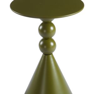 Метална помощна маса Bilane в маслинено зелено D39x60см