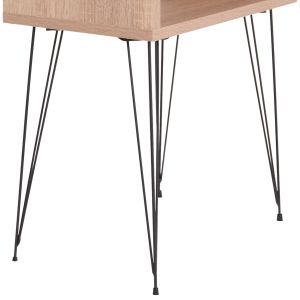 Нощно шкафче Todd HM18184.03 меламин в цвят сонома-метални крака в черно 46X30X59HСМ.
