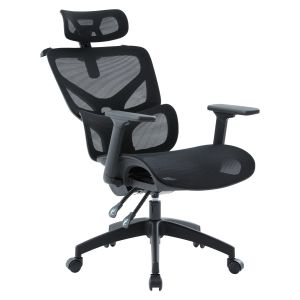 Офис стол Apex HM1227.01 черен мрежест текстил &amp; Pp 68X68X120-130HСМ.