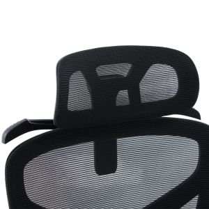 Офис стол Apex HM1227.01 черен мрежест текстил &amp; Pp 68X68X120-130HСМ.
